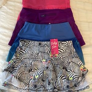 Bundle of girls tennis skirts